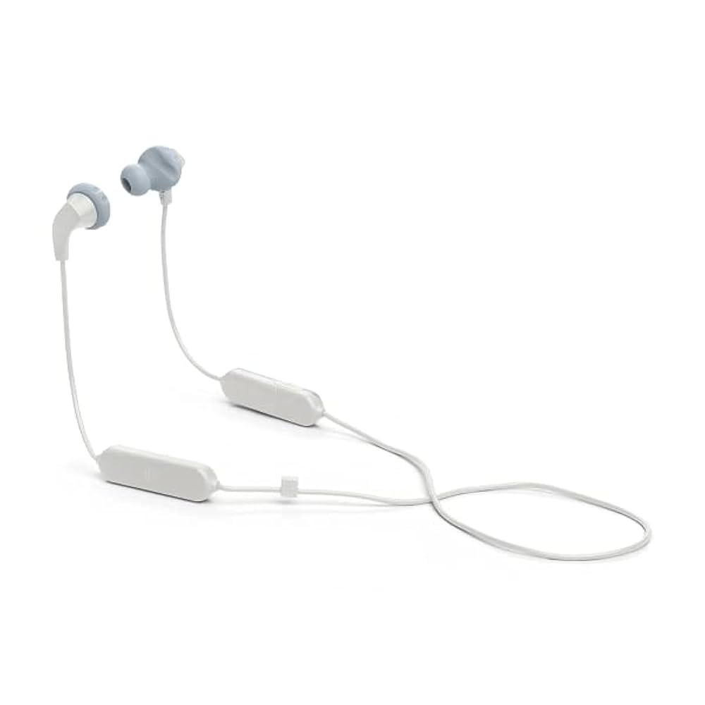 JBL Endurance Run 2 Wireless In-Ear Sport Headphones, Waterproof - White | سماعة جي بي ال اندورنس رن 2 اللاسلكية داخل الاذن للرياضة, مقاومة للماء - ابيض