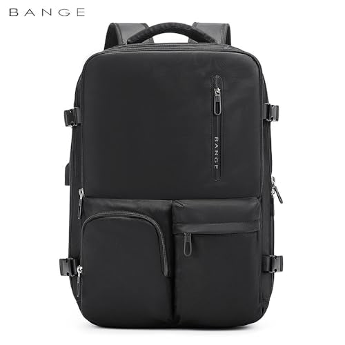 حقيبة ظهر بانجي 1800 مضادة للسرقة للرجال والنساء - اسود | BANGE 1800 Men & Women Anti-Theft Laptop Backpack – Black