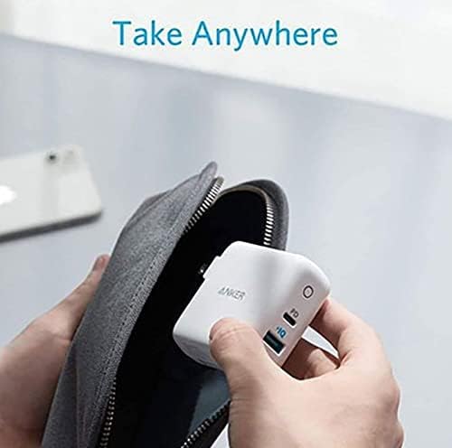 شاحن انكر باور بورت بقدرة 20 واط منفذين يو اس بي و15 واط يو اس بي أ - Anker PowerPort PD+ 2 20W 2-Port USB-C & 15W USB- A