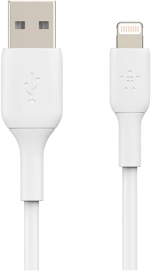 Belkin BoostCharge USB-A to Lightning Cable 1M 2-Pack - ابل لايتنينج إلى يو اس بي أ بتقنية البوست تشارجر بطول 1 متر عبوة من قطعتين)