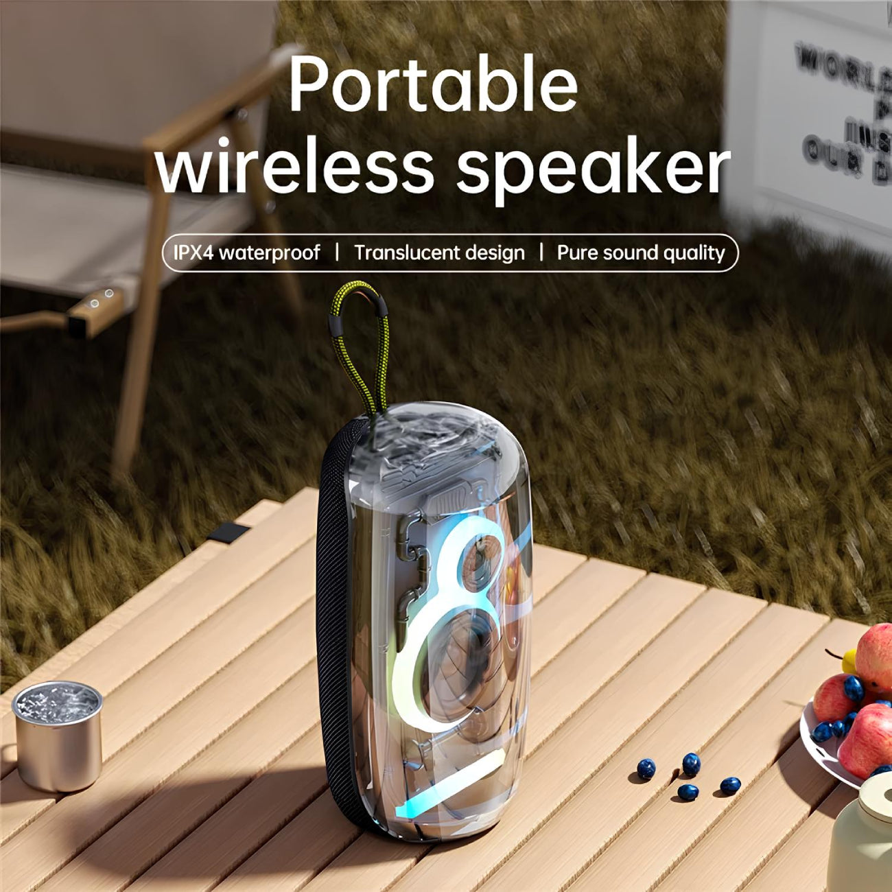 سبيكر جرين لايون بالما برو اللاسلكي - اسود | Green Lion Palma Pro Wireless Speaker - Black