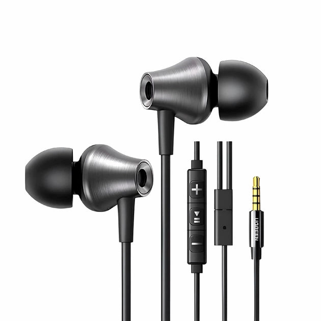سماعات UGREEN سلكية 3.5MM سوداء | UGREEN Earphones 3.5MM Plug Black
