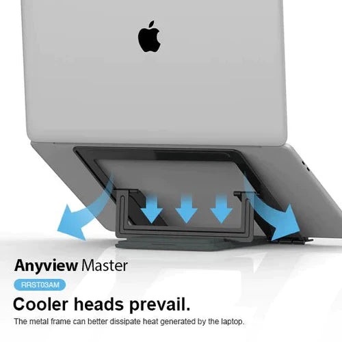 RockRose Stand Laptop Metal Any View Master 4-Level - حامل لاب توب روك روز معدني 4 مستويات