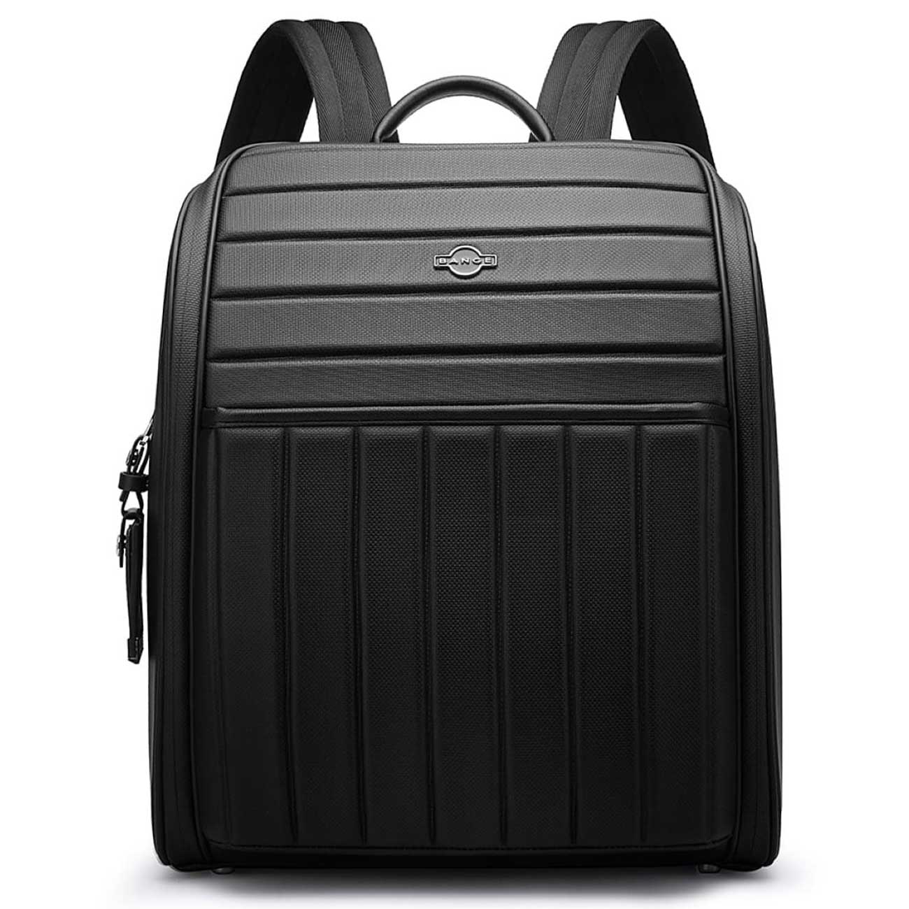 حقيبة ظهر بانجي Ys001 للاعمال مع جيب لابتوب حجم 14 انش وحامل Airtag - اسود | Bange Ys001 Backpack Bag for Office Work, For Laptop 14 Inch & iPad Tablet 12.9 Inch, Airtag Hanger – Black