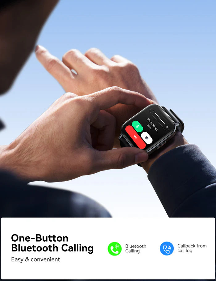 JOYROOM JR-FT3S Smartwatch 1.96" Display, 93 Sports Modes - ساعة جويروم الذكية بشاشة 1.96" ومكالمات بلوتوث