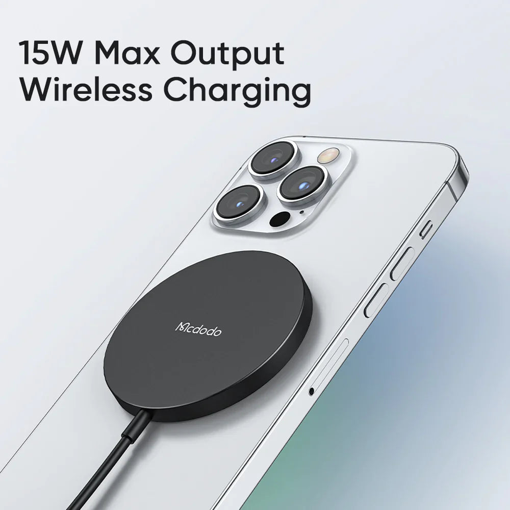 Mcdodo 15W Moon Series Magnetic Fast Wireless Charger - شاحن لاسلكي سريع مغناطيسي من سلسلة ماكدودو 15 واط