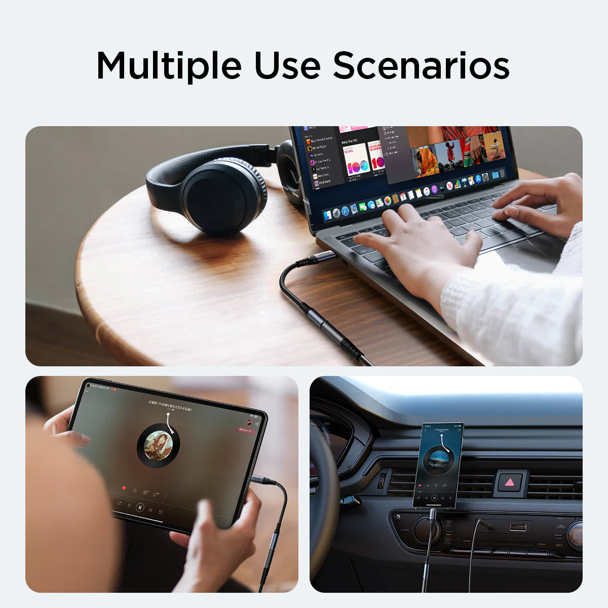 JOYROOM SY-C01 Type-C to 3.5mm Audio Adapter - محول صوت جويروم من تايب سي إلى 3.5 مم تصميم قوي وصوت نقي