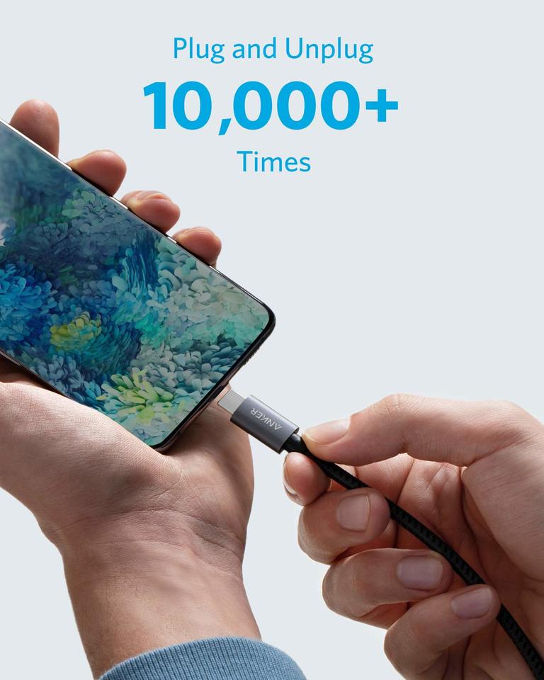 Anker USB-C to HDMI 4K cable 6ft - كيبل نايلون يو اس بي سي الى اتش دي ام اي بطول 6 اقدام من أنكر