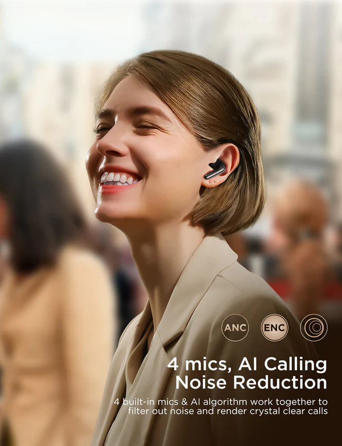 سماعات جويرووم JR-FN1 اللاسلكية بخاصية إلغاء الضوضاء, تشغيل حتى 35 ساعة | JOYROOM JR-FN1 ANC True Wireless earphones, 35H Playtime