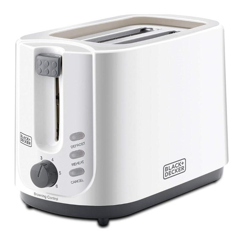 Black&Decker ET125-B5 2 SLICE TOASTER 750W white - محمص خبز بلاك آند ديكر شريحتين 750 واط أبيض