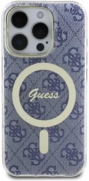 GUESS MagSafe IML Hard Case with 4G Design for iPhone 16 Pro | كفر GUESS بتصميم 4 جي ومتوافق مع ماج سيف لهاتف ايفون 16 برو