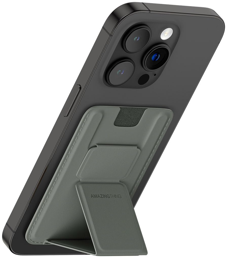 حافظة البطاقات المغناطيسية اميزنك ثنك سمووثي برو ماغ مع ستاند متعدد الزوايا | AMAZINGTHING Smoothie Pro Mag Magnetic Card Wallet Holder – Multi-Angle Stand