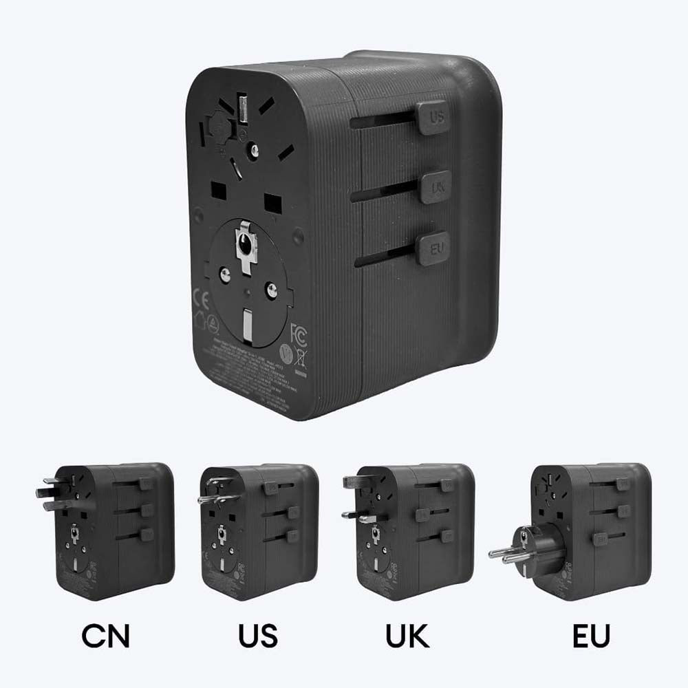 محول السفر انكر نانو 4 في 1, شحن سريع 65 واط بمنفذ يو اس بي سي | Anker Nano Travel Adapter 4-in-1, 65W USB-C Fast Charger