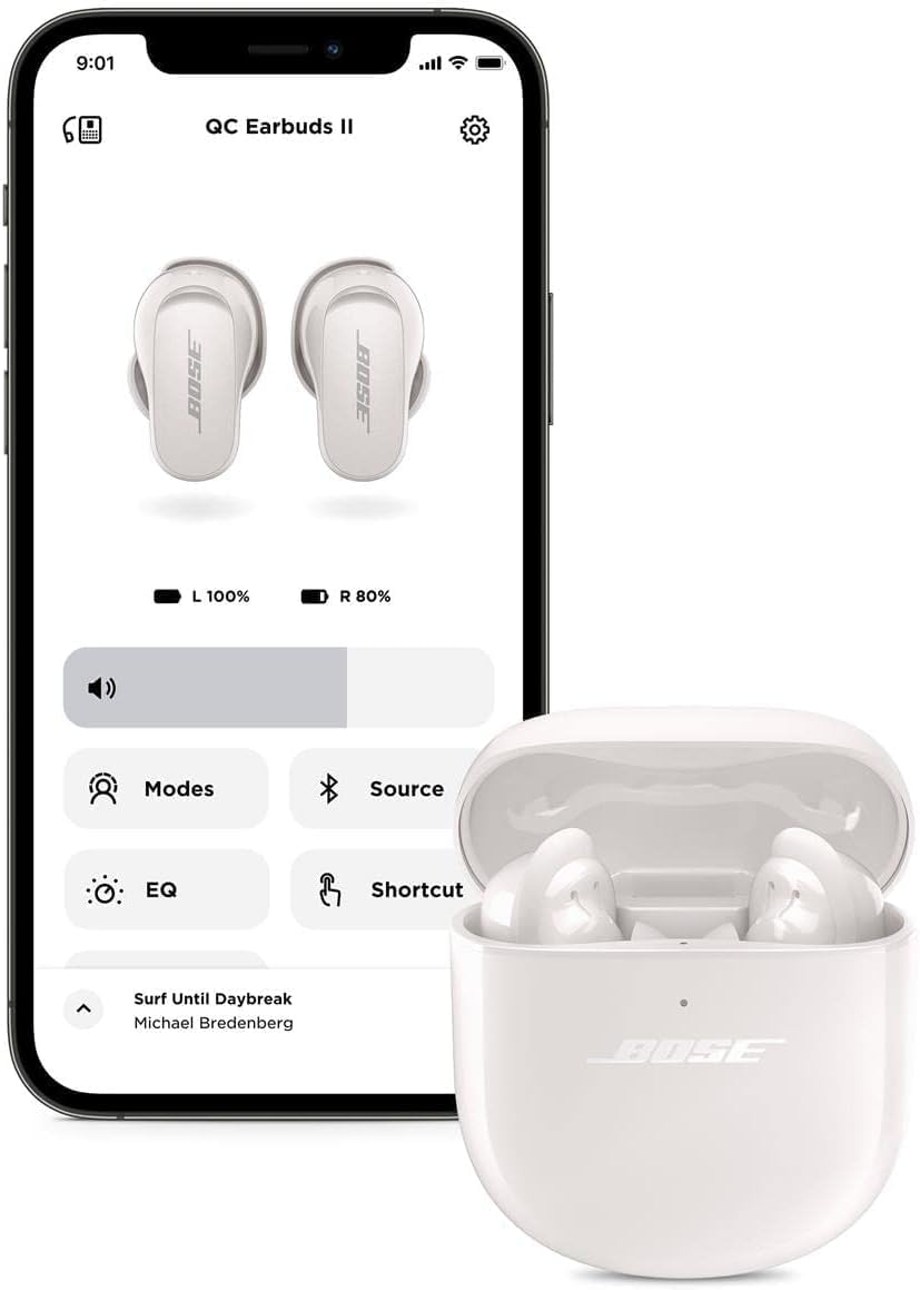 Bose QuietComfort Earbuds II – Wireless Bluetooth Noise Cancelling | سماعات بوز كوايت كومفورت 2 بلوتوث, عزل ضوضاء ذكي