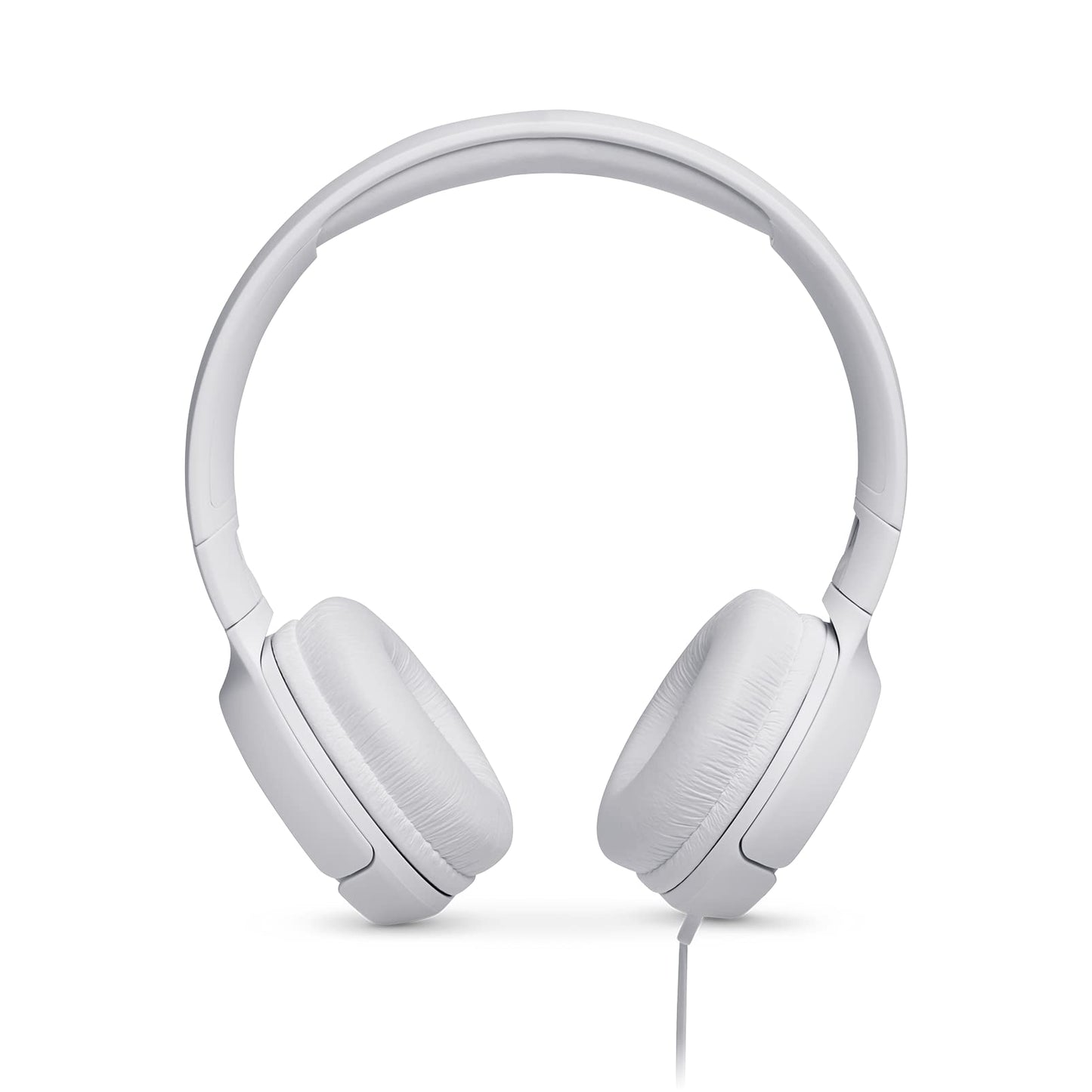 JBL T500 Wired On-Ear Headphones with Pure Bass Sound and Built-in Mic | سماعة جي بي ال T500 سلكية على الاذن بصوت بيس نقي وميكرفون مدمج