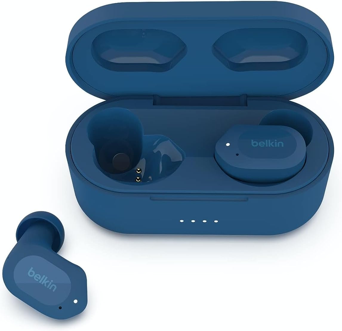 Belkin Wireless Earbuds SoundForm Play True Wireless Earphones with USB-C Quick Charge - سماعات اذن لاسلكية ساوند فورم بلاي ترو اللاسلكية مع شحن سريع يو اس بي نوع سي من بيلكن