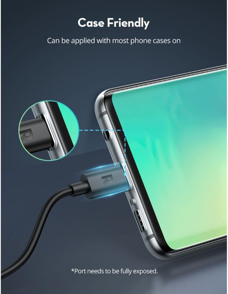 RAVPower RP-CB1022 60W Type-C to Type-C Cable 2m - كابل راف باور تايب سي إلى تايب سي بطول 2 متر