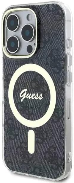 GUESS MagSafe IML Hard Case with 4G Design for iPhone 16 Pro | كفر GUESS بتصميم 4 جي ومتوافق مع ماج سيف لهاتف ايفون 16 برو