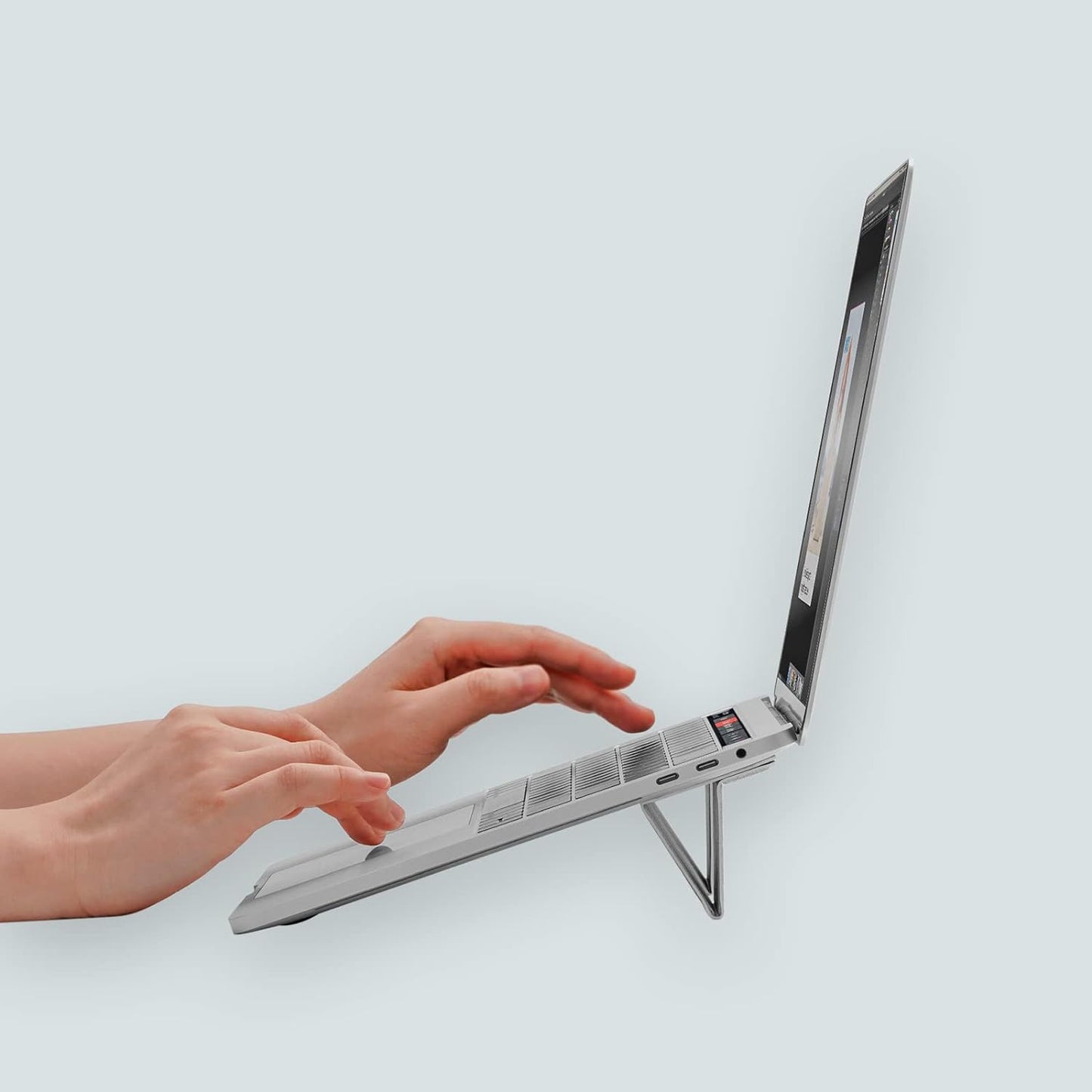 موماكس حامل كمبيوتر محمول قابل للطي - Momax Fold Smart Travel Computer Stand