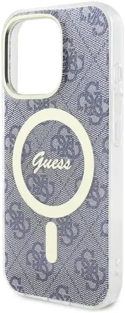 GUESS MagSafe IML Hard Case with 4G Design for iPhone 16 Pro | كفر GUESS بتصميم 4 جي ومتوافق مع ماج سيف لهاتف ايفون 16 برو
