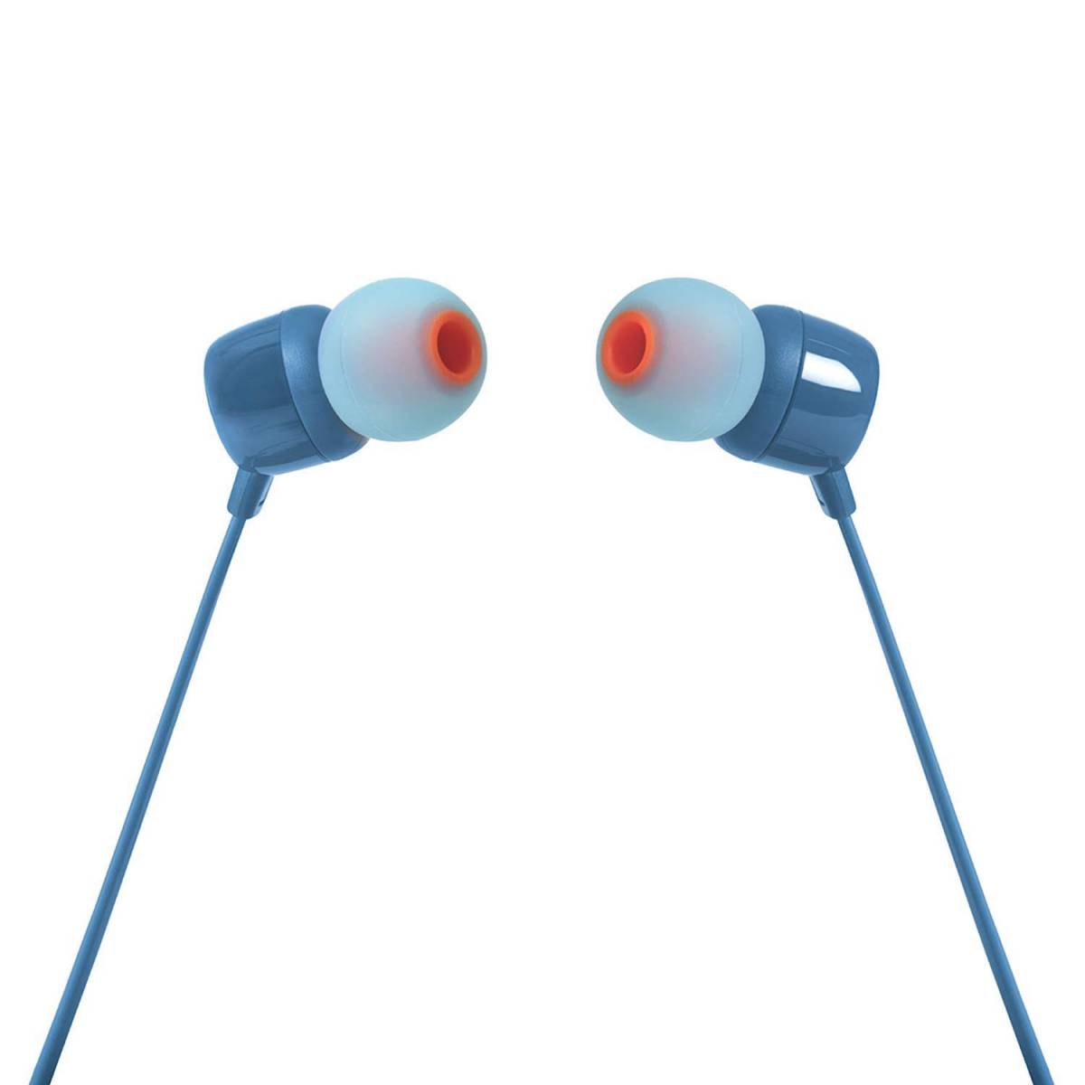 JBL T110 In-Ear Headphones with Pure Bass Sound & Mic – Wired 3.5mm | سماعات جي بي ال T110 داخل الاذن بصوت بيس نقي ومايكروفون - سلكية 3.5 ملم