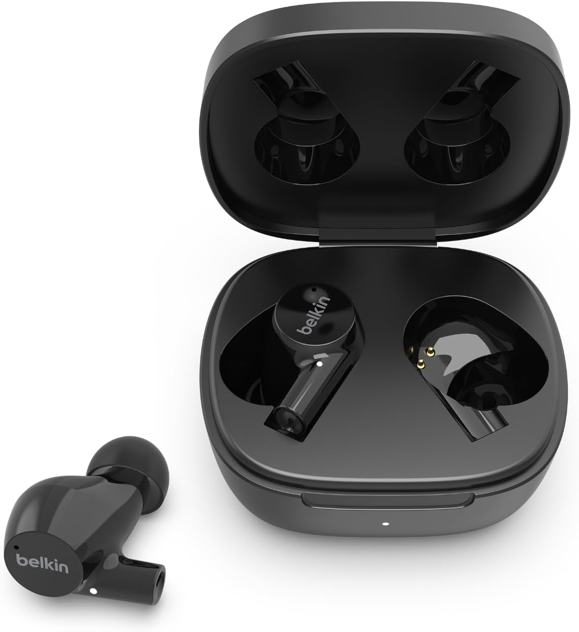 Belkin Wireless Earbuds SoundForm Rise True Wireless Bluetooth 5.2 Earphones with Wireless Charging - سماعات أذن لاسلكية من بيلكين سماعات بلوتوث ساوند فورم رايو ترو اللاسلكية 5.2 مع شحن لاسلكي