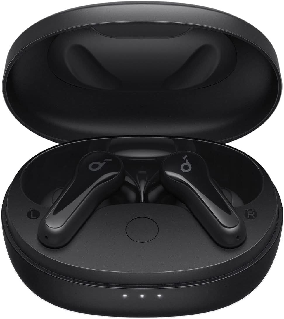 Anker Soundcore Life Note E True Wireless Earbuds with Big Bass and 3 EQ Modes - سماعات أذن انكر ساوند كور لايف نوت اي اللاسلكية باللون الأسود
