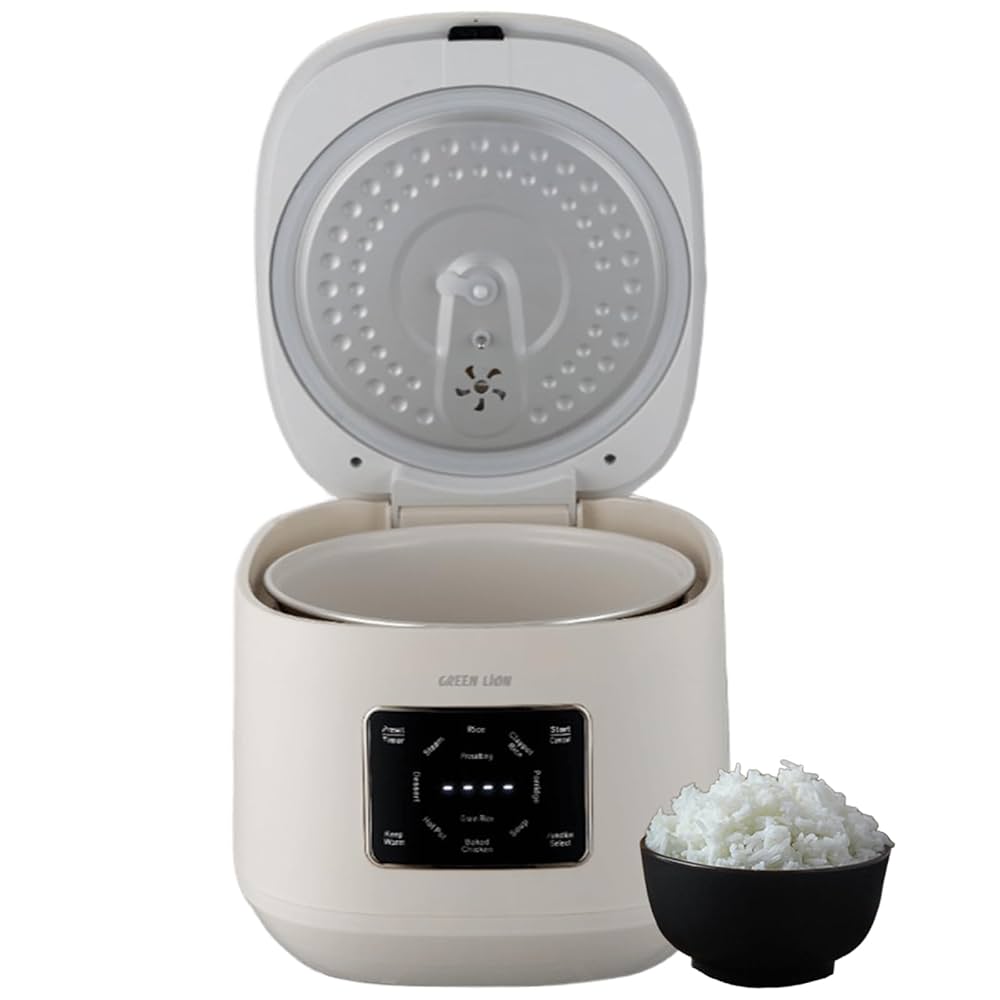طباخة أرز رقمية جرين لايون GRC-20 سعة 5 لتر | Green Lion GRC-20 Digital Rice Cooker 5L