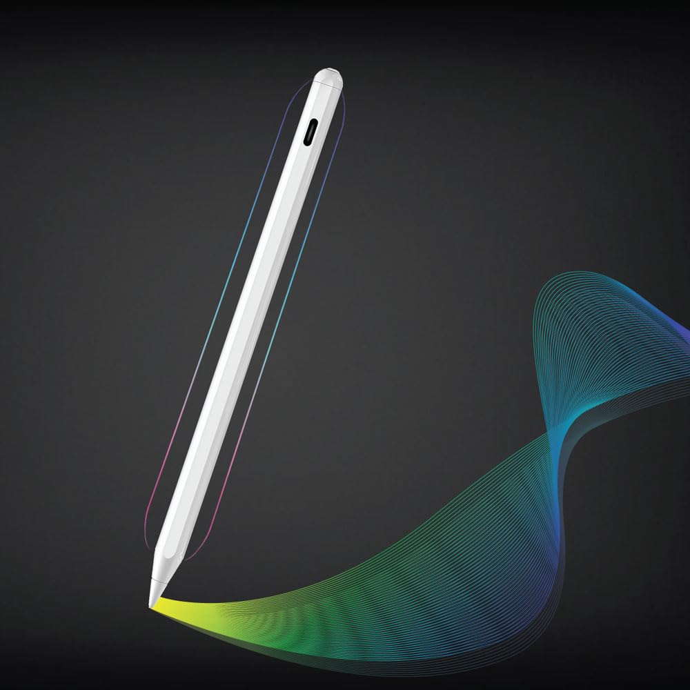 .قلم باورولوجي الذكي للايباد بطرف 1.5 ملم, متوافق مع ايباد | Powerology 1.5mm Tip Smart Apple iPad Pencil – Compatible with iPad.