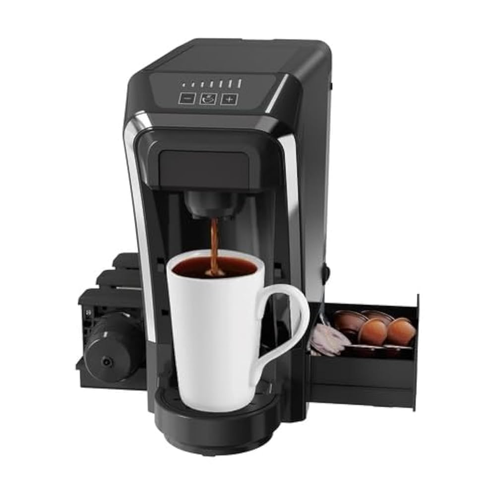 ماكينة القهوة المتعددة الوظائف من ليبريسو مع تخزين للكبسولات - اسود | LePresso Multifunctional Capsule Coffee Machine Capsule Storage - Black