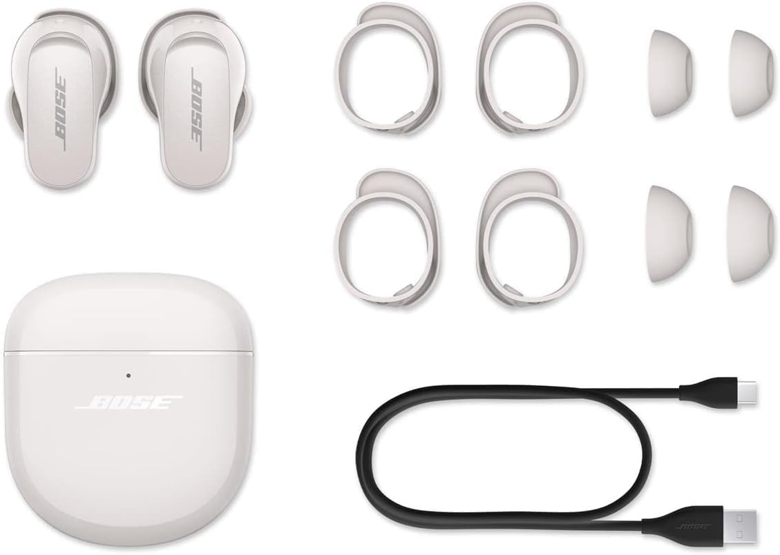 Bose QuietComfort Earbuds II – Wireless Bluetooth Noise Cancelling | سماعات بوز كوايت كومفورت 2 بلوتوث, عزل ضوضاء ذكي
