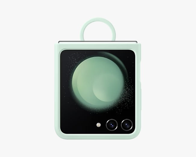 Galaxy Z Flip5 Silicone Case with Ring - حافظة سيليكون لهاتف جالاكسي Z Flip5 مع حلقة