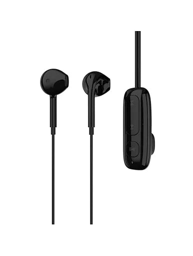 WiWU Bluetooth Wired Earphone with strong Magnetics Clamp Sports Earbuds - سماعة بلوتوث سلكية مع مشبك مغناطيسي قوي سماعات أذن رياضية صوت ستيريو هافي سماعة رأس سلكية مع ميكروفون من ويوو