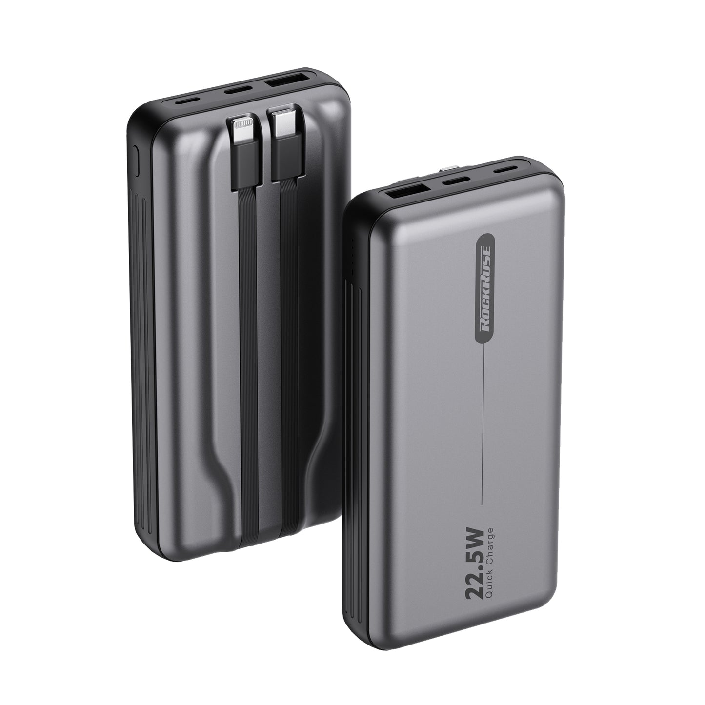 روك روز باوريد 20 نيو باور بانك بسعة 20000 مللي امبير و قدرة 22.5 واط - Rockrose Powerade 20 Neo Power Bank With A Capacity Of 20,000mAh and A Capacity Of 22.5 Watts