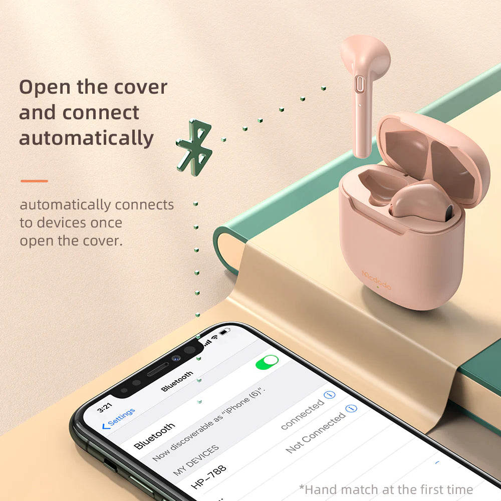 Mcdodo TWS Earphone with wireless charge - سماعة ماكدودو توايس مع شحن لاسلكي