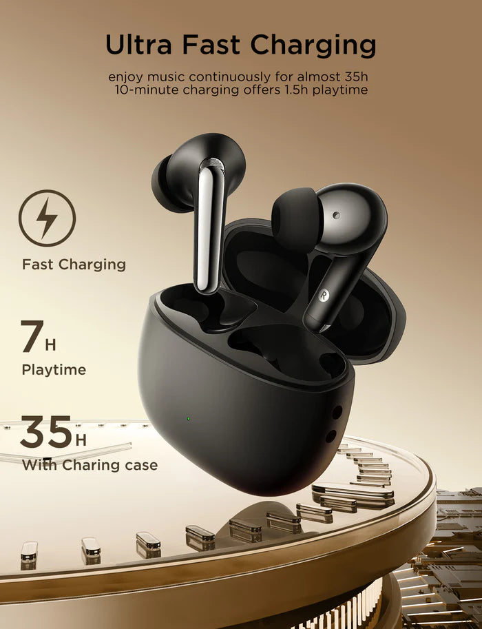 سماعات جويرووم JR-FN1 اللاسلكية بخاصية إلغاء الضوضاء, تشغيل حتى 35 ساعة | JOYROOM JR-FN1 ANC True Wireless earphones, 35H Playtime