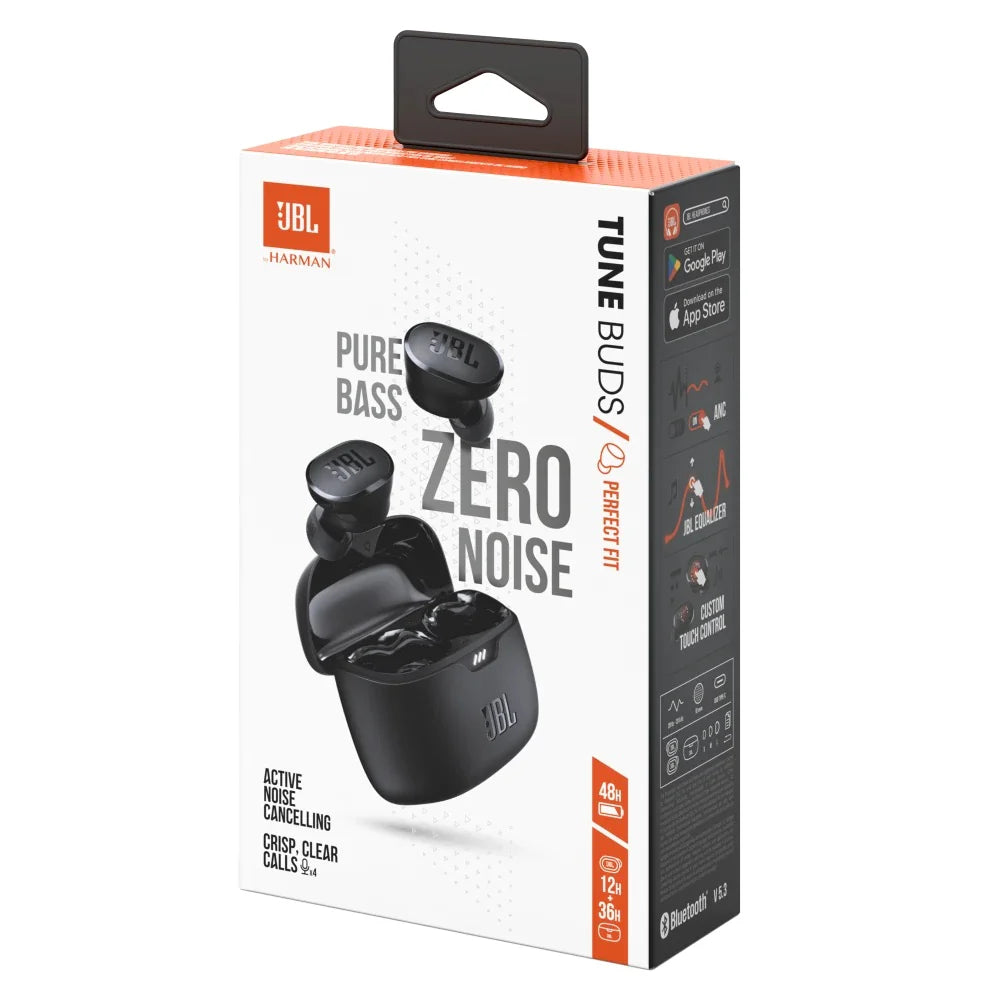 JBL Tune Buds True Wireless In-Ear Earbuds with Mic, 48 Hrs Playtime | سماعة جي بي ال تون بدز داخل الاذن لاسلكية مع مايكروفون, تشغيل حتى 48 ساعة