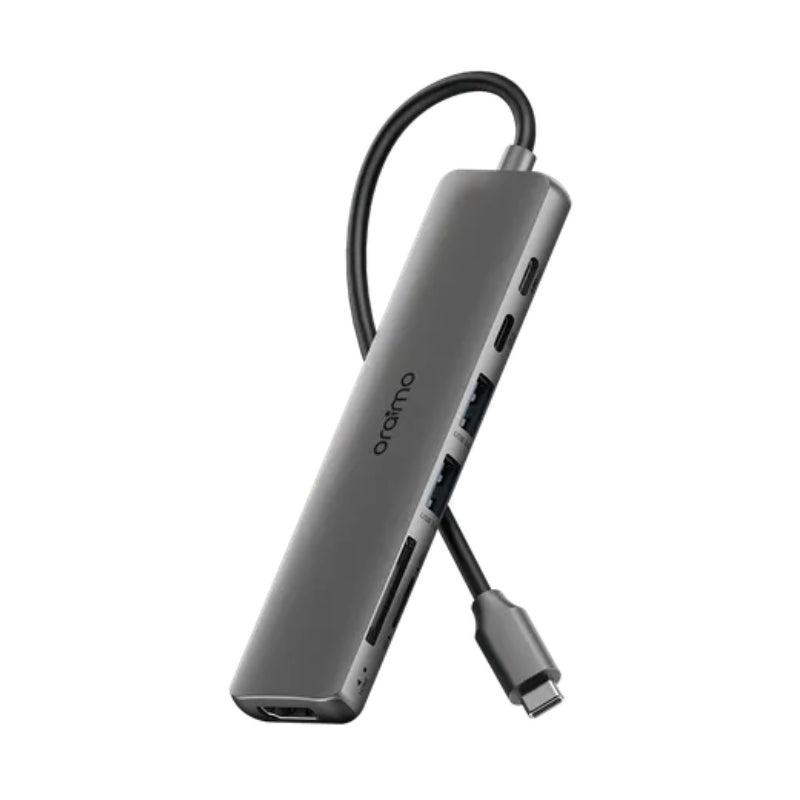 HUB Oraimo 7in1 Chrome - هوب أورايمو متعدد الوظائف 7 في 1 لشحن ونقل بيانات سريع