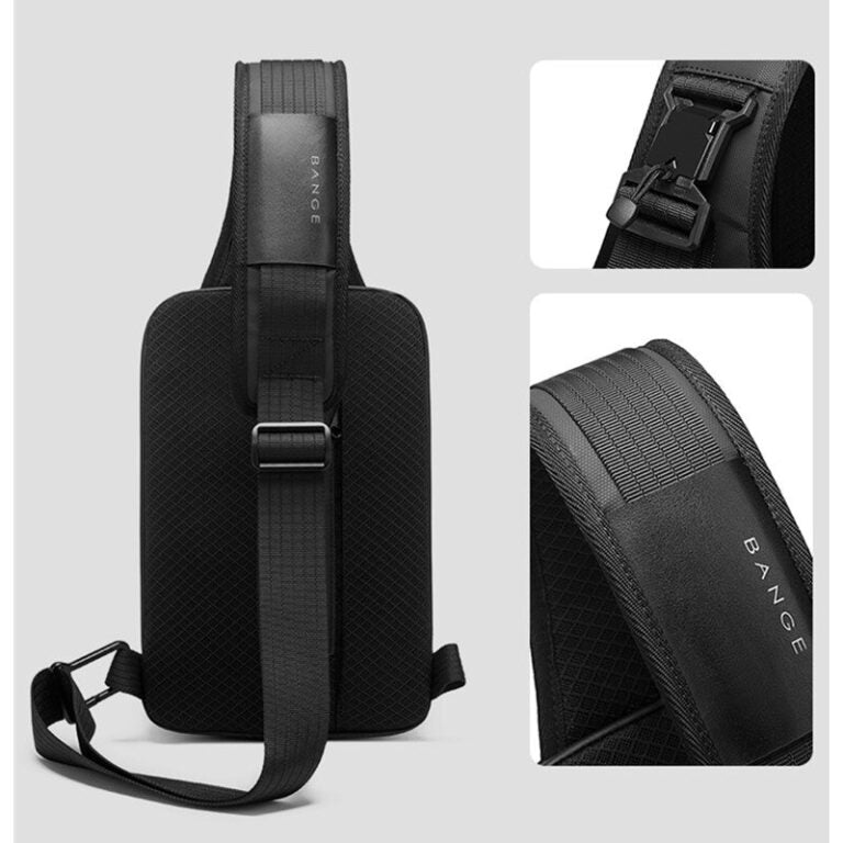 Bange Wolux Multi Compartment Water-Resistant Sling Bag - Black | حقيبة متعددة الجيوب مقاومة للماء من بانج - اسود