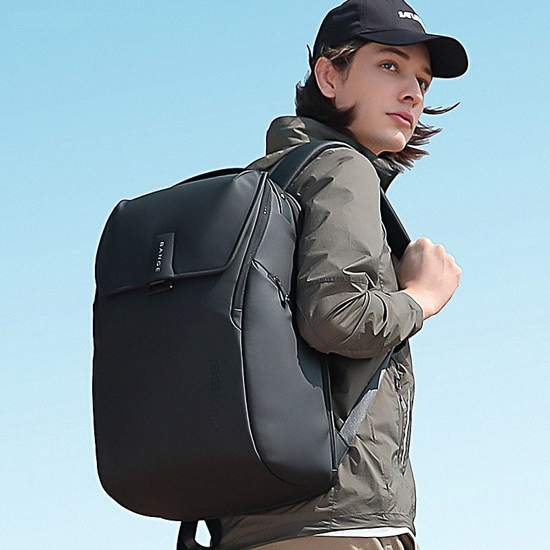 حقيبة بانجي 2581 بريميوم مضادة للسرقة ومقاومة للماء - اسود | BANGE 3581 Premium Quality Anti-Theft Backpack – Black