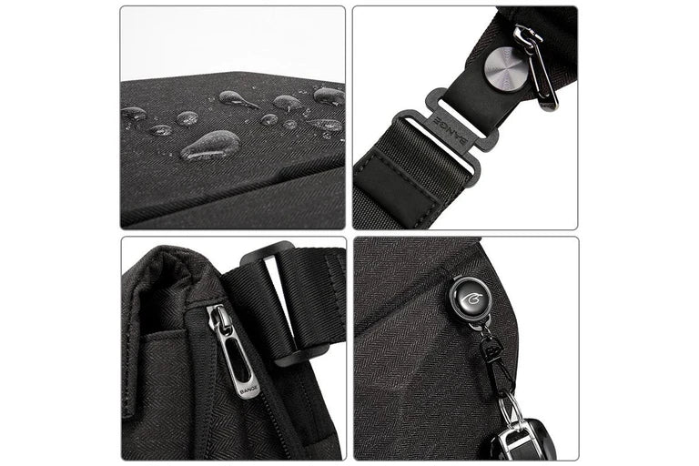حقيبة كتف بانج ايس بتصميم قابل للتوسع وجيوب متعددة | BANGE Ace Expandable Sling Bag with Multi-Compartment Storage