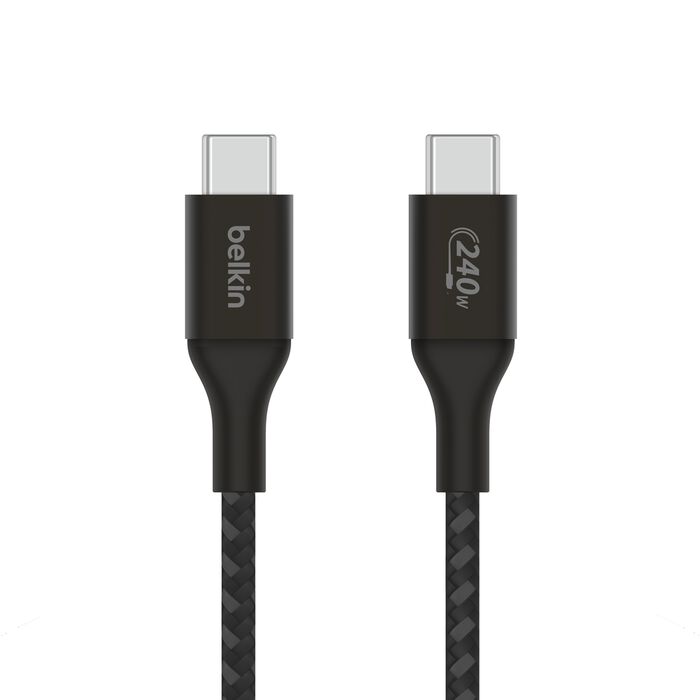 Belkin BoostCharge USB-C to USB-C Cable 240W - كيبل سريع الشحن تايب سي بقدرة 240واط