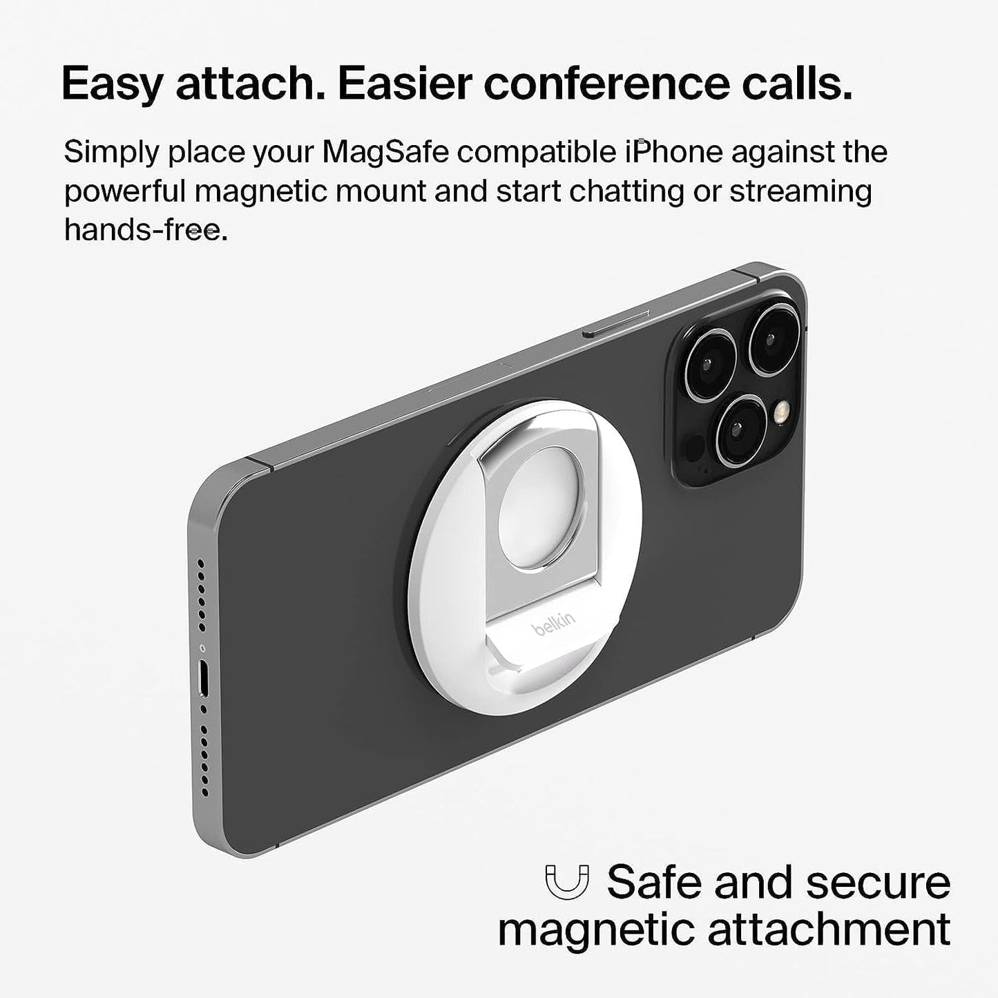 Belkin iPhone Mount with MagSafe for Mac Notebooks - بلكن حامل كاميرا لجهاز ماك بوك وايفون من ماج سيف