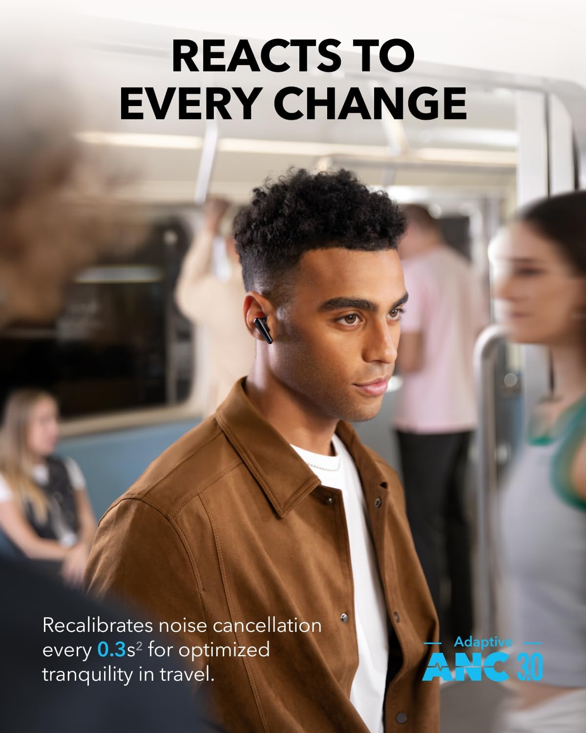 سماعة انكر ساوندكور ليبرتي 4 برو اللاسلكية, عزل ضوضاء ذكي, تشغيل حتى 40 ساعة | Anker Soundcore Liberty 4 Pro, Adaptive Noise Cancelling Wireless Earbuds, 40H Playtime