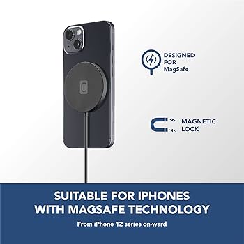 Cellularline 18W MagSafe Wireless Charger Base - سيلولارلاين قاعدة شاحن لاسلكي ماج سيف بقوة 18 واط