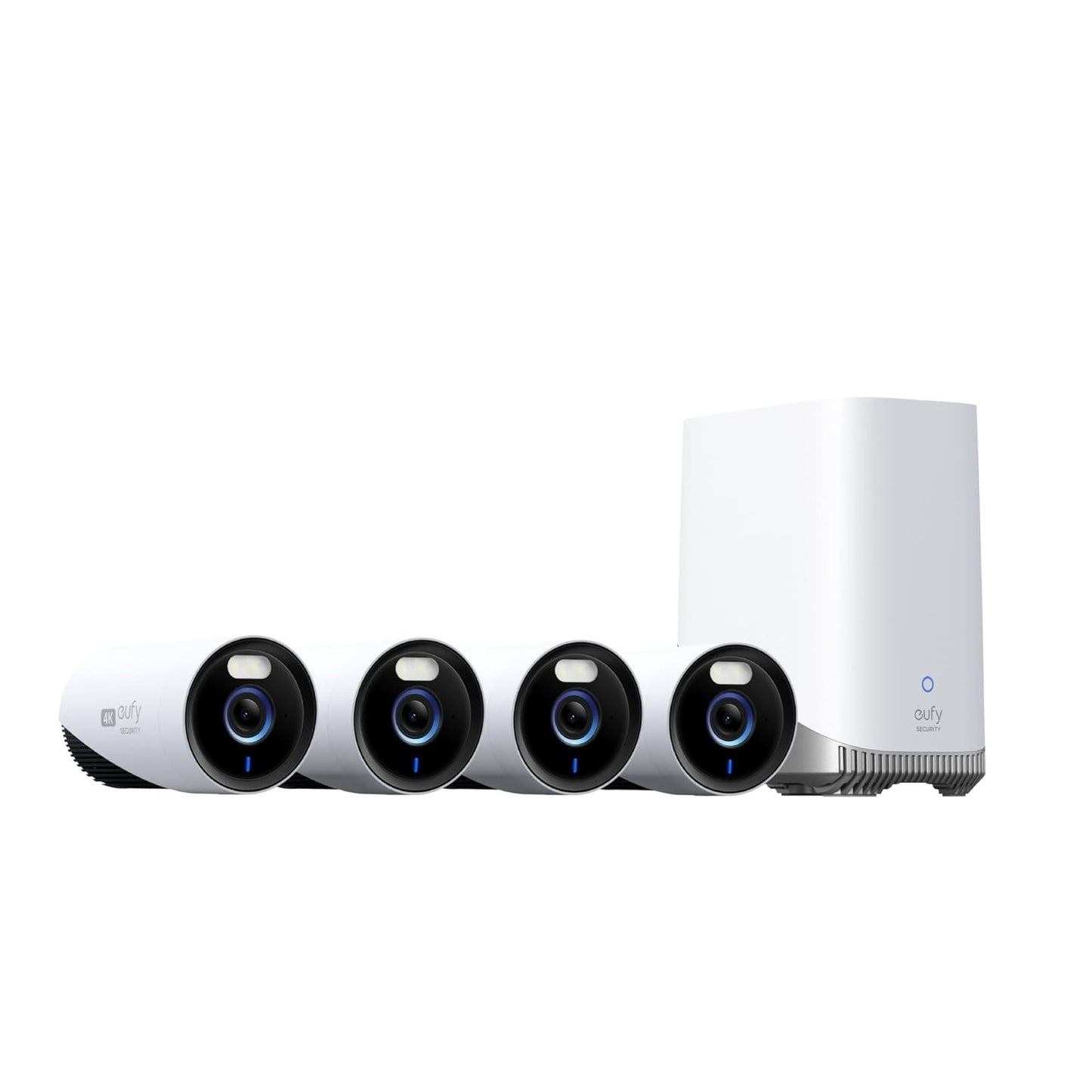 نظام أمان لاسلكي انكر يوفي سكيورتي 4 في 1 بدقة 4K - ابيض | Anker Eufy Security 4K Wireless security system 1+4 - White