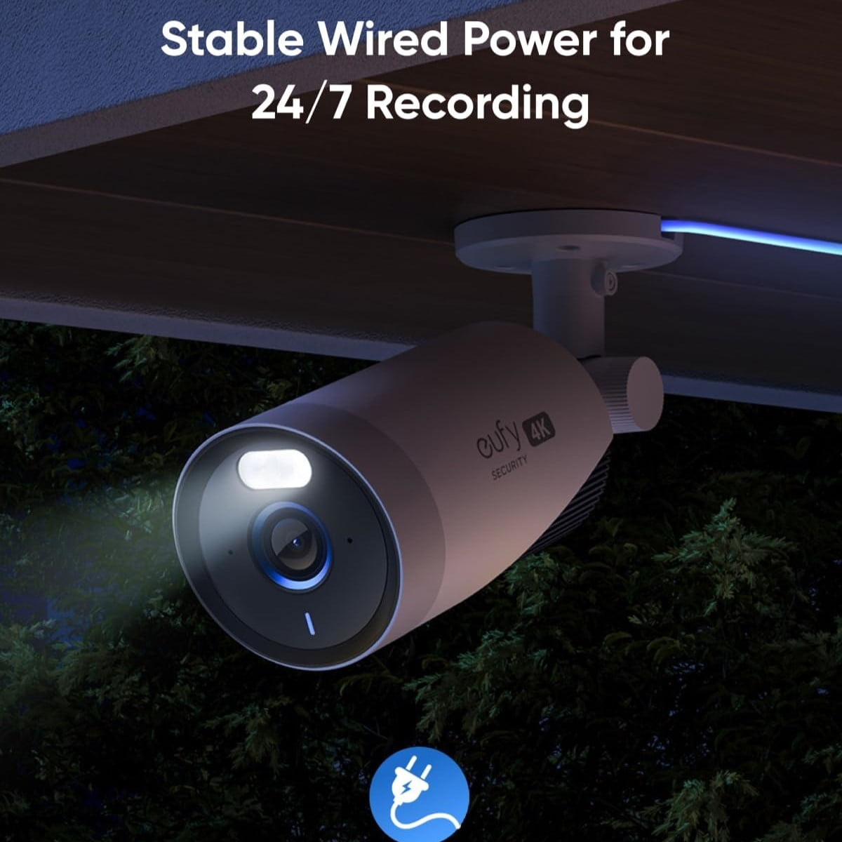 نظام أمان لاسلكي انكر يوفي سكيورتي 4 في 1 بدقة 4K - ابيض | Anker Eufy Security 4K Wireless security system 1+4 - White