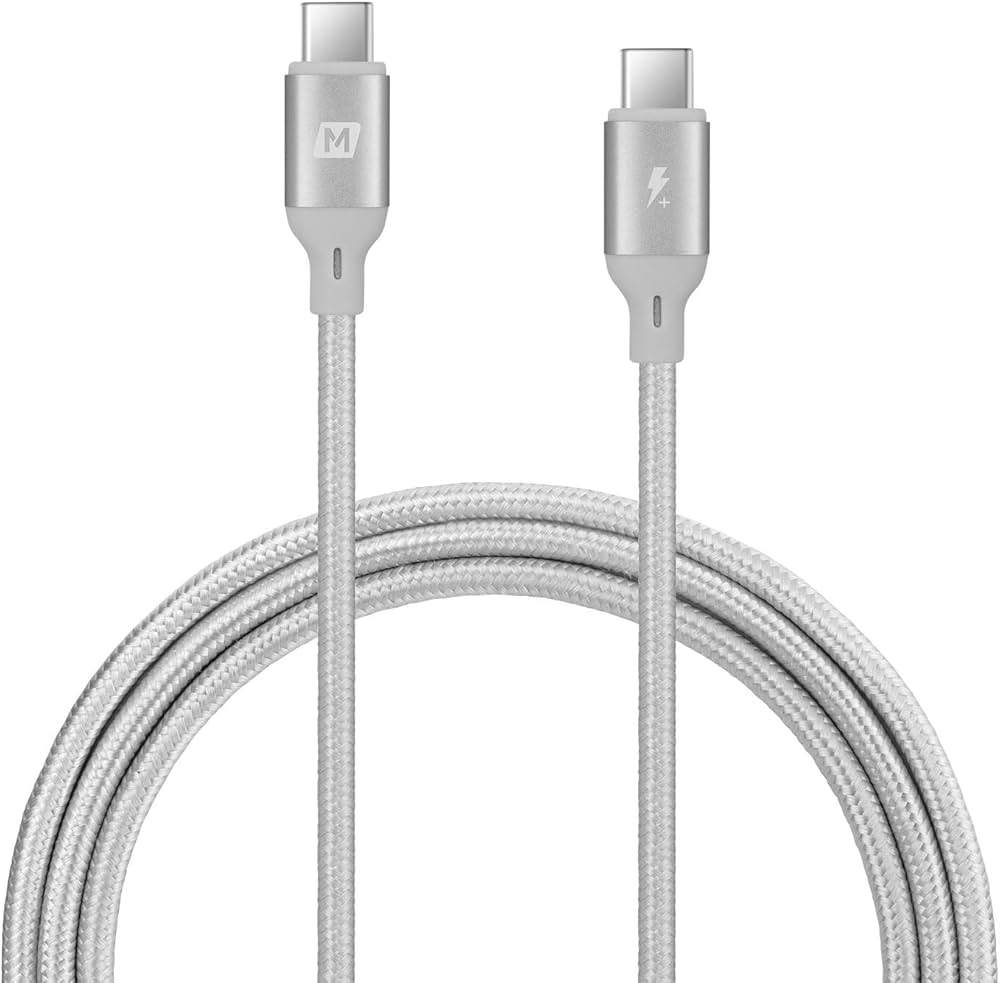 Momax Go Link USB‑C to USB‑C 100W PD Braided Cable, 1.2 m - كيبل موماكس جو لنك, USB-C الى USB-C, بقوة 100 واط, طول 1.2م
