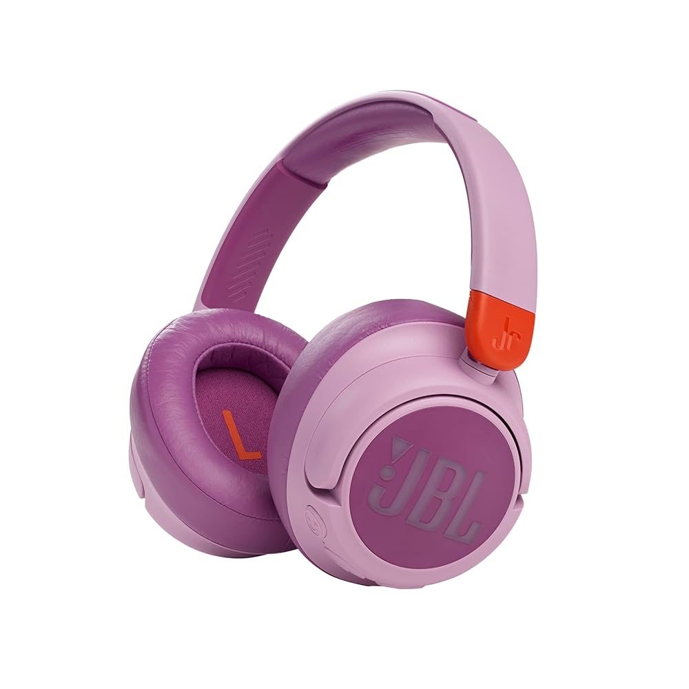 JBL JR460NC Wireless Over-Ear Kids Headphones with Active Noise Cancelling | سماعات جي بي ال JR460NC للاطفال, لاسلكية فوق الاذن, بخاصية الغاء الضوضاء