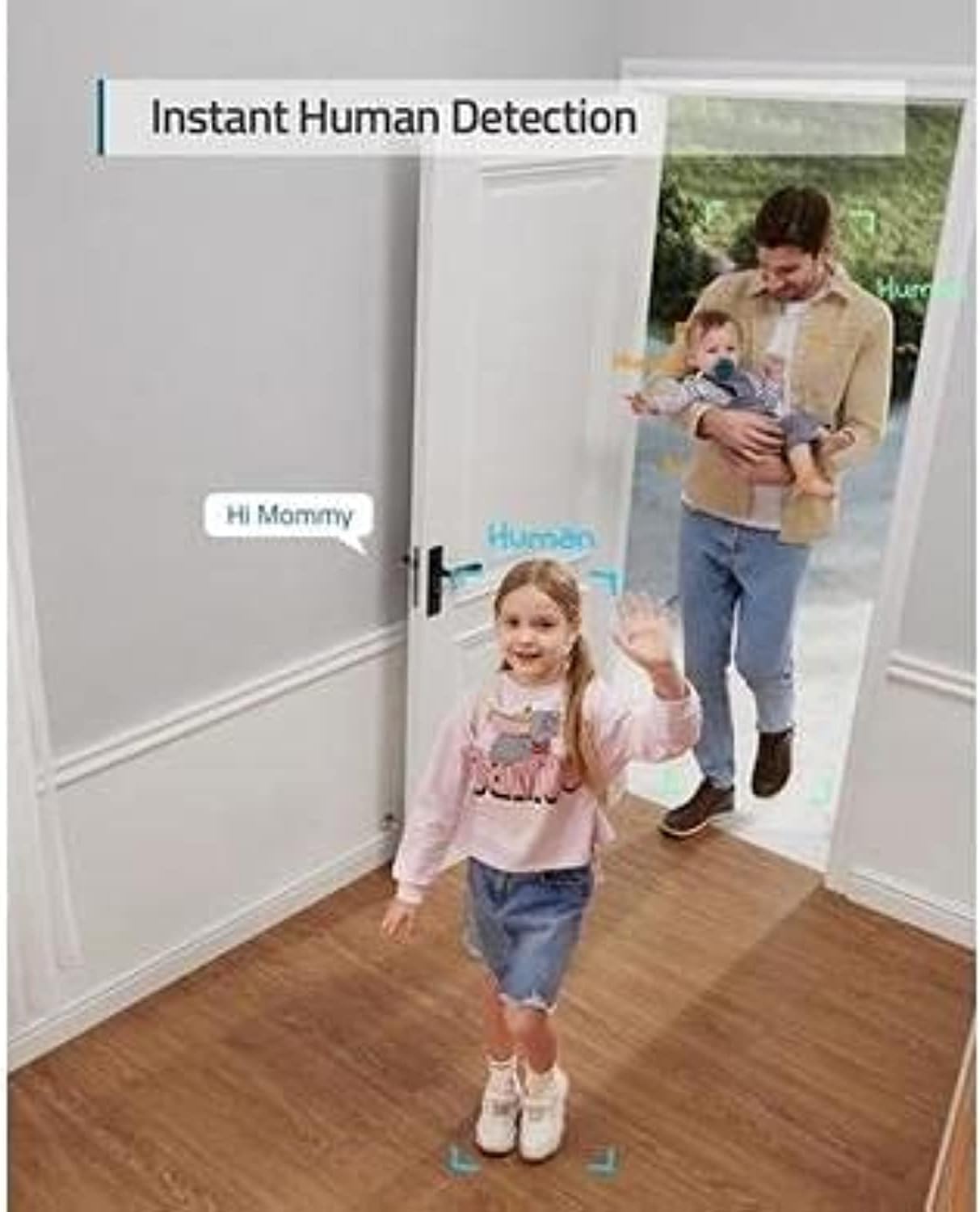 Eufy by Anker 2K Ultra HD Indoor Surveillance Camera with Swivel and Tilt - كاميرا المراقبة الداخلية بدقة عالية فائقة 2ك من يوفي بواسطة أنكر مع الدوران والميل